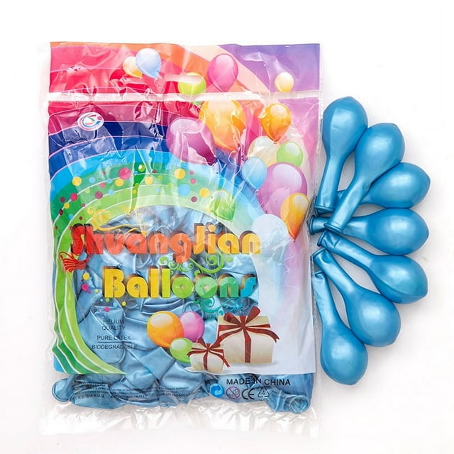 Globo de látex perlado de 10 pulgadas y 1,2 g con nudo para decoración de bodas, fiestas y cumpleaños