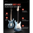 thumbnail image 2 of Donner DST-152R Guitarra eléctrica, kit de guitarra eléctrica para principiantes de 39", pastilla HSS con bobina dividida, juego de iniciación de guitarra con amplificador, bolsa, todos los accesorios, 2 of 5
