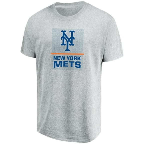 Men's Majestic Heathered Gray New York Mets Flying High Big & Tall T-Shirt