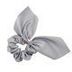 thumbnail image 4 of Tela de lazos para el cabello, bandas elásticas con lazo, bandas elásticas, soporte para cola de caballo, cabello gris Hugo Scrunchie de arco sólido para mujer, 4 of 7