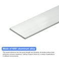 thumbnail image 3 of Uxcell Square Aluminum Flat Bar, 1/4" Thick 2.4" Width 12" Length Square Aluminum Bar For Industrial Building, 3 of 5
