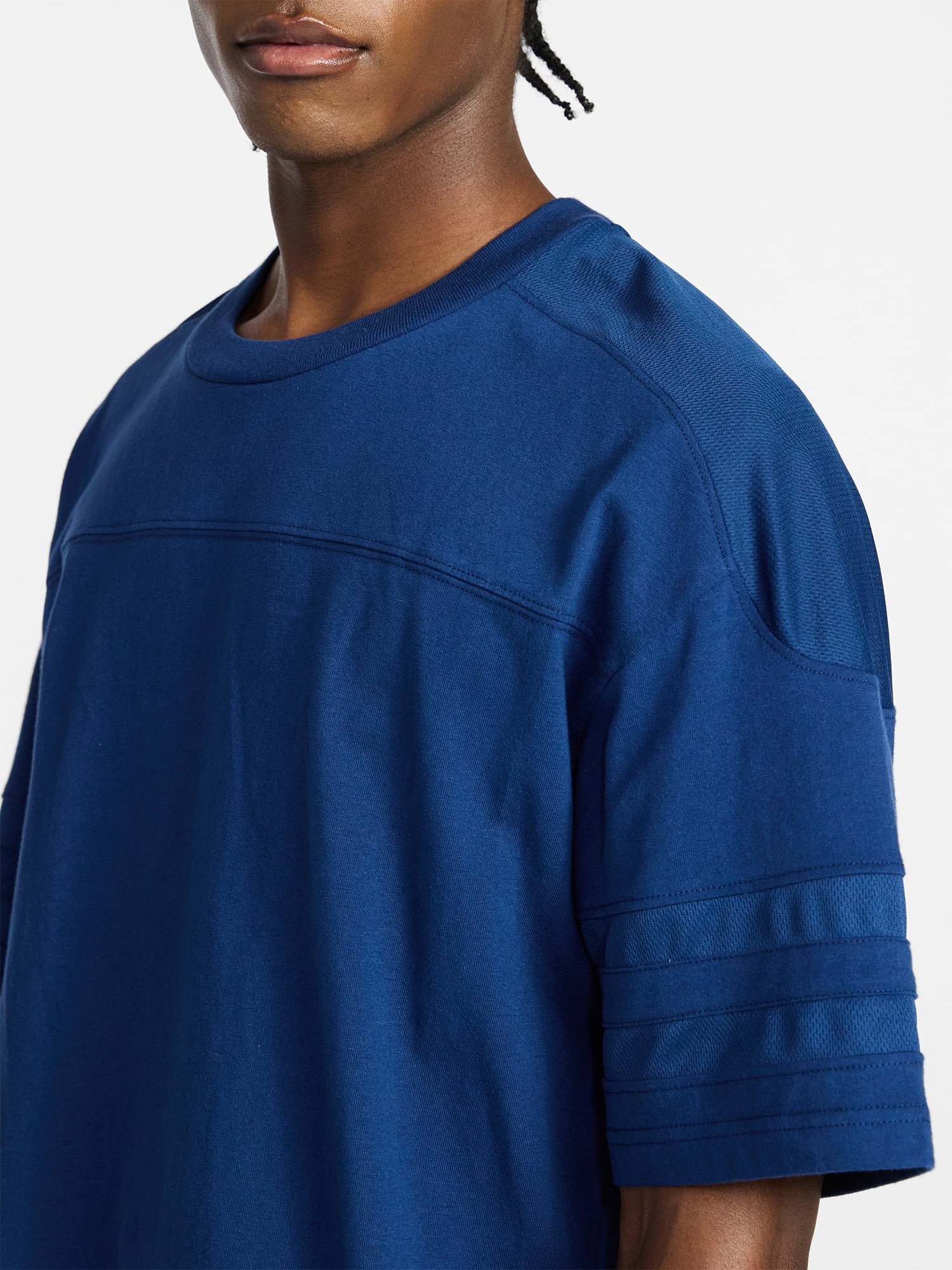 No Boundaries Mesh Football Tee with Short Sleeves, Men's XS-4XLT