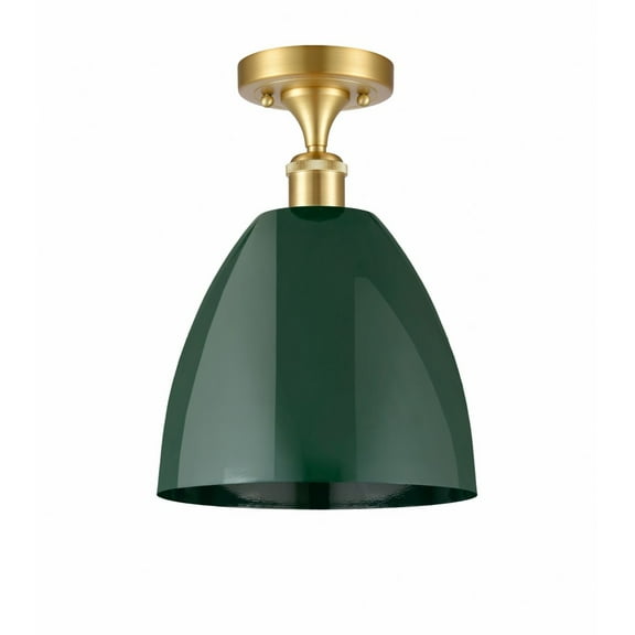 Innovations Lighting - Plymouth Dome - 1 Light Semi-Flush Mount In Industrial