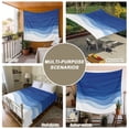 thumbnail image 6 of Ombre Blue Waves Tapestry for Bedroom Wall Hanging Tapestry, Abstract Art Gradient Modern Ceiling Backdrop Tapestries Poster Blanket Wall Decor for Teens Room Living Room Dorm 39" x 59", 6 of 8