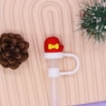 thumbnail image 4 of Foqnuq Silica Gel Christmas Straw Cap Cover - Cute & Splashing Proof Reusable Drinking Accessory for Outdoor Activities, 1pc, 4 of 4