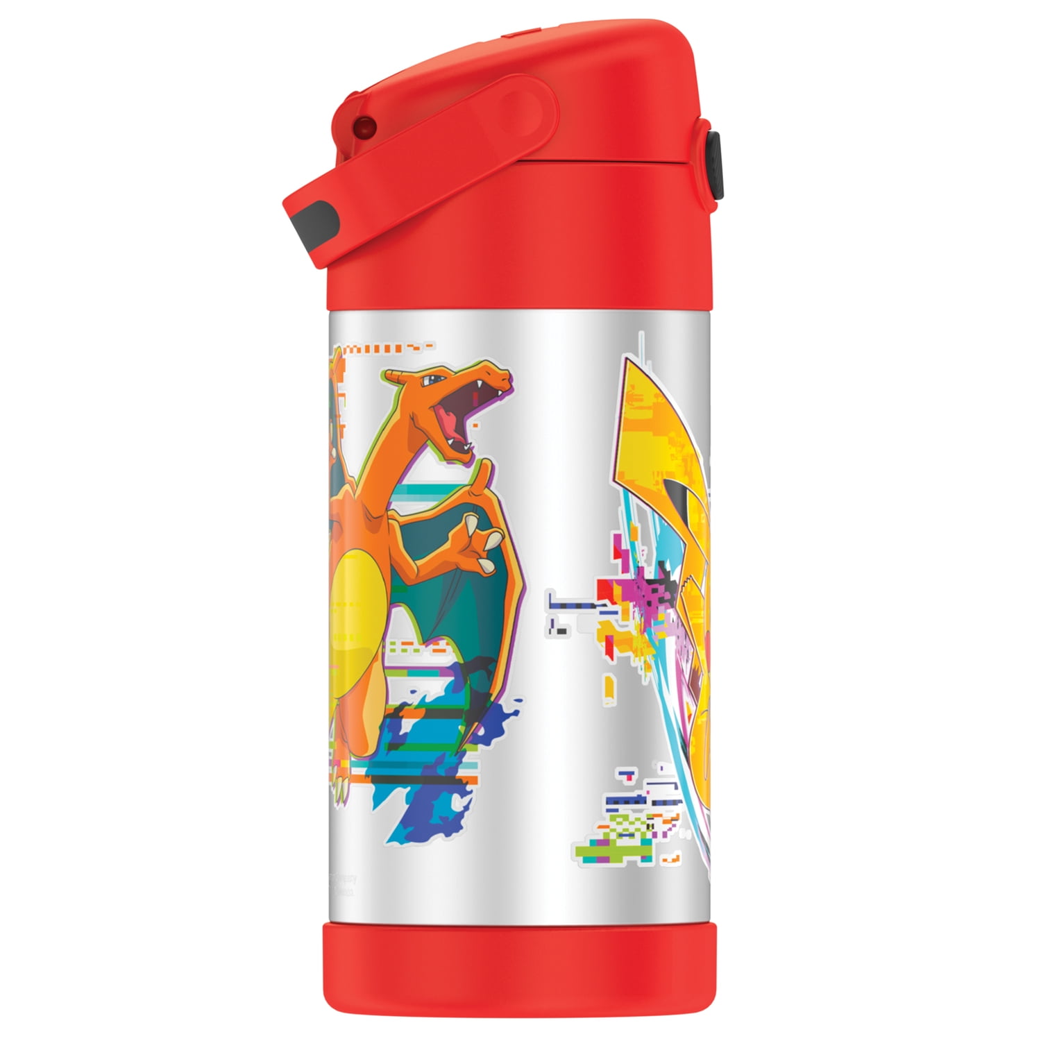 Thermos Funtainer 12 Ounce Bottle, Pokemon, Black