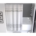 thumbnail image 3 of Fancy Bath Outlet 70''x75'' Spa Tile Fabric Shower Curtain in White, 3 of 3
