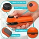 thumbnail image 2 of Mini sellador de bolsas, sellador térmico de bolsas de mano, sellador y cortador recargable 2 en 1 con bolsa, máquina reselladora portátil (naranja), 2 of 5