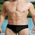 thumbnail image 1 of Maillot de Bain Homme Noir, Short de Bain Imperméable à Séchage Rapide, 1 of 6