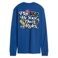 thumbnail image 2 of Uno - Play By Your Own Rules - Men's Long Sleeve Graphic T-Shirt, 2 of 4
