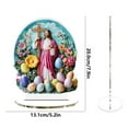 thumbnail image 2 of Easter Tabletop Setting, 2D Flat Acrylic Stand Up Desktop Ornament for Office Table Shelf Spring, Gift for Family Friend, 2 of 5