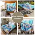 thumbnail image 6 of Turtle Tapestry for Bedroom Wall Hanging Tapestry, Coastal Ocean Coral Gradient Watercolor Ceiling Backdrop Tapestries Poster Blanket Wall Decor for Teens Room Living Room Dorm 59" x 79", 6 of 8