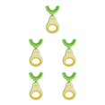 thumbnail image 2 of Seitruly Cepillos de de silicona en forma de U de 2 a 6 años, cepillos de limpieza de extraíbles, suministro de salud para el cuidado de Amarillo 5piezas Seitruly CBP192012, 2 of 4