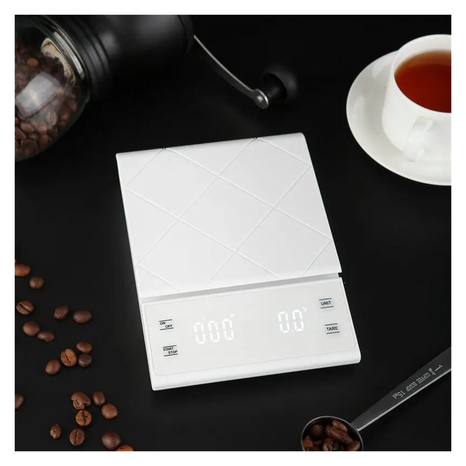 Coffee Scale, Timer Function, Digital Display, Maximum Weighing 3kg, Accuracy 0.1g Food Kitchen Scale Gram Weight Small Balance ,Simple Operation