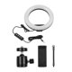 thumbnail image 2 of Lámpara fotográfica Lámpara de relleno de luz de anillo LED de 8 pulgadas Incorporada 72 piezas Cuentas LED 10W Regulable 2700-5500K Temperatura de color con soporte para teléfono celular con cabezal Abanopi Lámpara de fotografía, 2 of 7