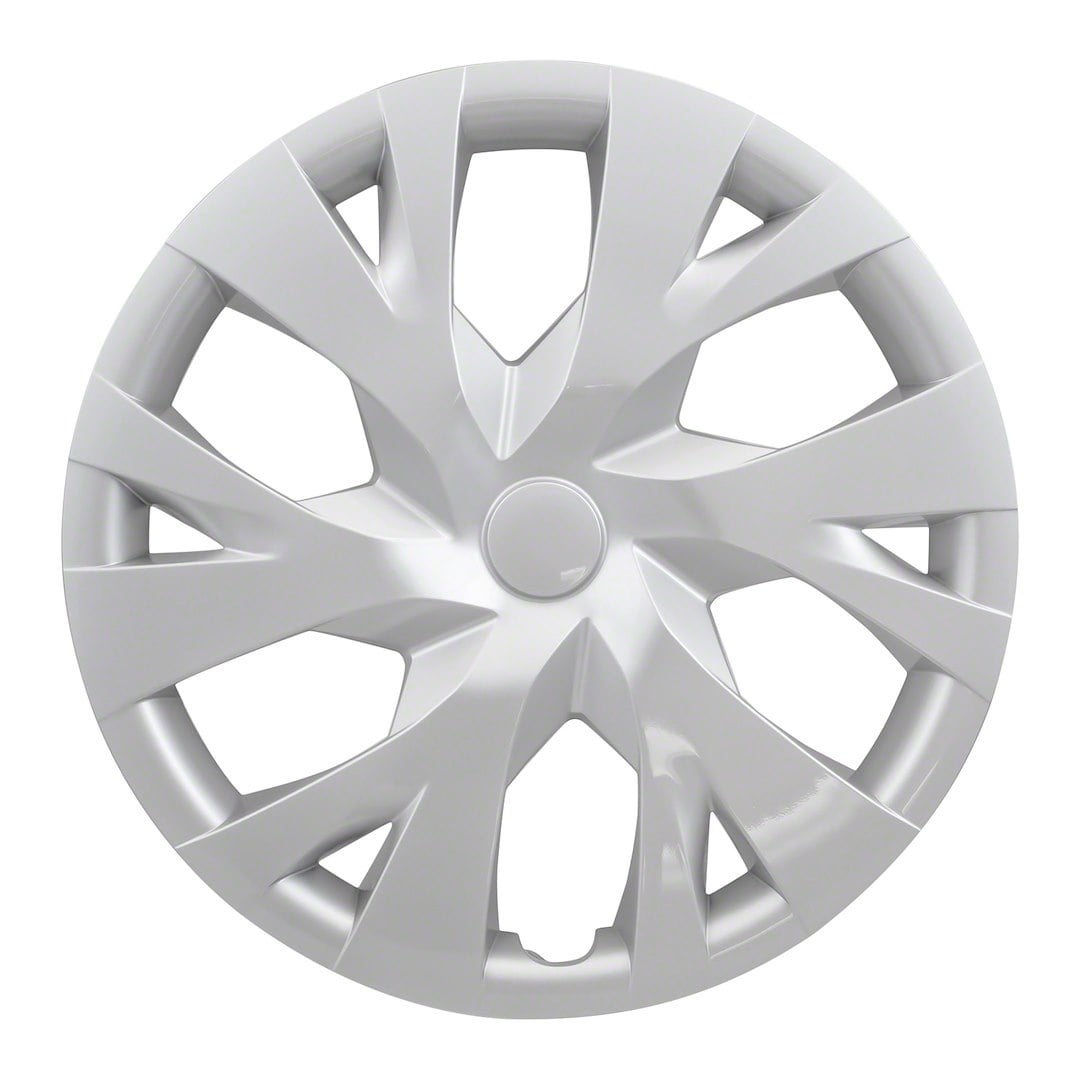 COAST2COAST IWC103715S Universal 15-Inch Wheel Covers - 10 Split Spoke Silver Plastic, Set Of 4