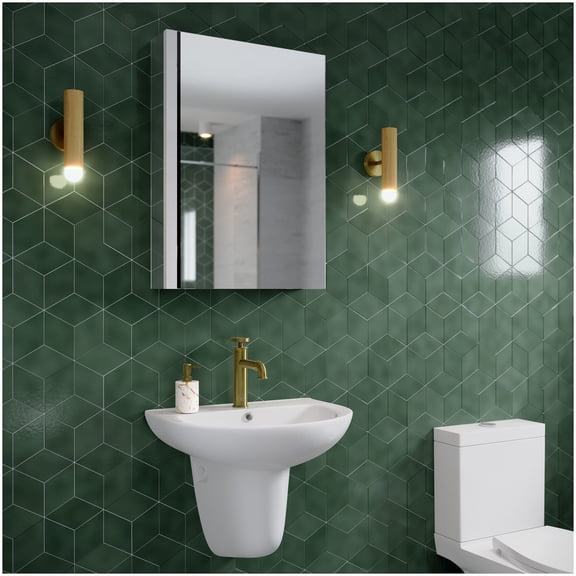 Cache 20 in. x 30 in. Mirrored Aluminum Medicine Cabinet