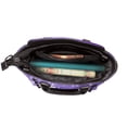 thumbnail image 5 of Lsque Snowfall Sky White Purple Pattern Leather Rivet Shoulder Bag – Elegant Genuine Leather & Microfiber PU Crossbody with Detachable Adjustable Strap, 5 of 5