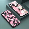 thumbnail image 4 of Funda de teléfono Hello kitty para Apple iPhone 13 Pro 14 XR 15 Pro Max XS X 12 Mini 8 Plus SE 11 13Mini, cubierta suave de TPU de lujo, 4 of 5