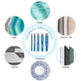 thumbnail image 4 of Broca para azulejos, 5 piezas Broca para azulejos de diamante con vástago hexagonal, Broca para azulejos de porcelana de 5/6/8/10/12 mm para vidrio, cerámica, granito, mármol y otros JAMW Sencillez, 4 of 4