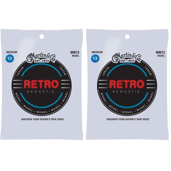 Cuerdas para guitarra Martin Retro Acoustic MM13 de calibre medio