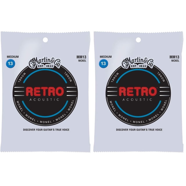 Cuerdas para guitarra Martin Retro Acoustic MM13 de calibre medio