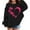 Black, variant on Ruyang Heart Sweatshirts for Teen Girls Cute Trendy Oversized Hoodies Long Sleeve Crewneck Fall Winter Pullover Sweater