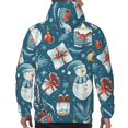 thumbnail image 7 of Naloa Christmas Snowman Gift Men's Casual Hooded Collar Drawstring Hoodies Pullover Sweatshirts Casual Long Sleeve Shirts-3X-Large, 7 of 7