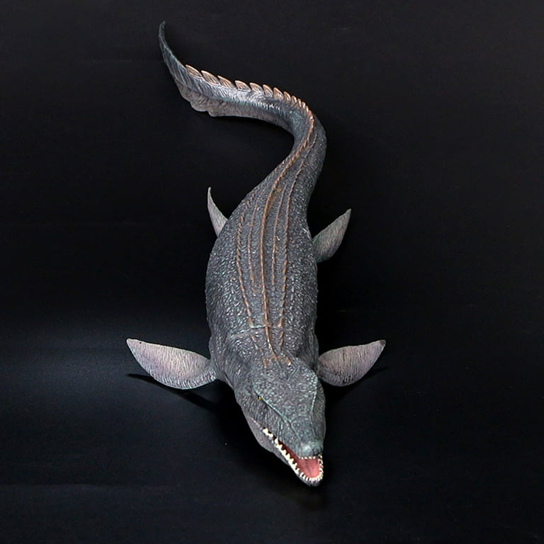 SIENON Dinosauro Mosasaurus 29 Cm – Figura Realistica Con Pterosauro, Plastica Resistente, Giocattolo Da Bagno E Decorazione Per Torte - 2