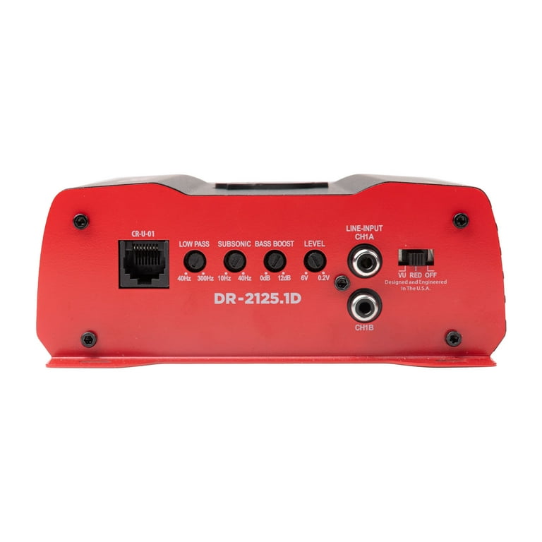Crunch 2125W 2 Channel Subwoofer Car Audio Amplifier with