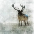 thumbnail image 2 of Roko, Ken 26x26 Gold Ornate Wood Framed with Double Matting Museum Art Print Titled - Silent Stag, 2 of 4