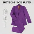 thumbnail image 3 of Lycody Boy's Formal Suit Set Slim Fit Kids Tuxedo Suits for Wedding Teen Toddler Boy Dress Suit Outfit, 3 of 5