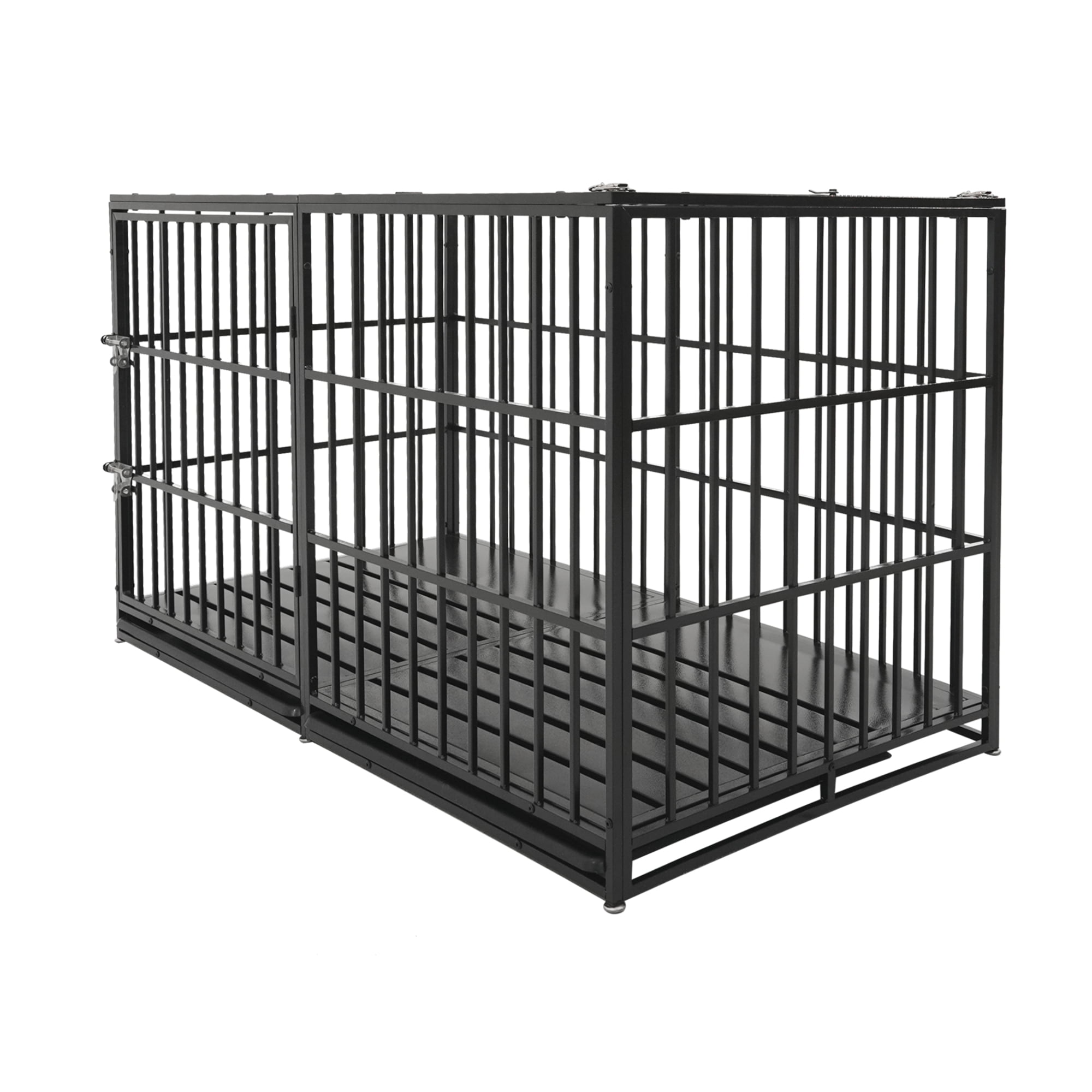 Jopath 61" Extra Large Heavy Duty Dog Crate Dog cage Strong Metal Dog Kennels and Pens Crates for Large Dogs