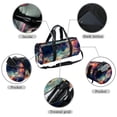 thumbnail image 2 of Galaxy Gym Bags, Shoe Bag, Sports Bag, Dance Bag - All-in-One Weekender Bag (17.7 inches) with Interior Zipper Pocket and Large Capacity, 2 of 6