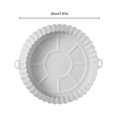 thumbnail image 4 of Bewildely Olla para freidora de aire resistente al calor, cesta para horno, bandeja para hornear Pizza, revestimiento de cocina DIY, sartén Cocina y Comedor Blanco, 4 of 6