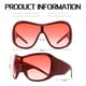 thumbnail image 3 of Gafas de sol BOTEN rojas de gran tamaño para mujer y hombre, 3 of 6