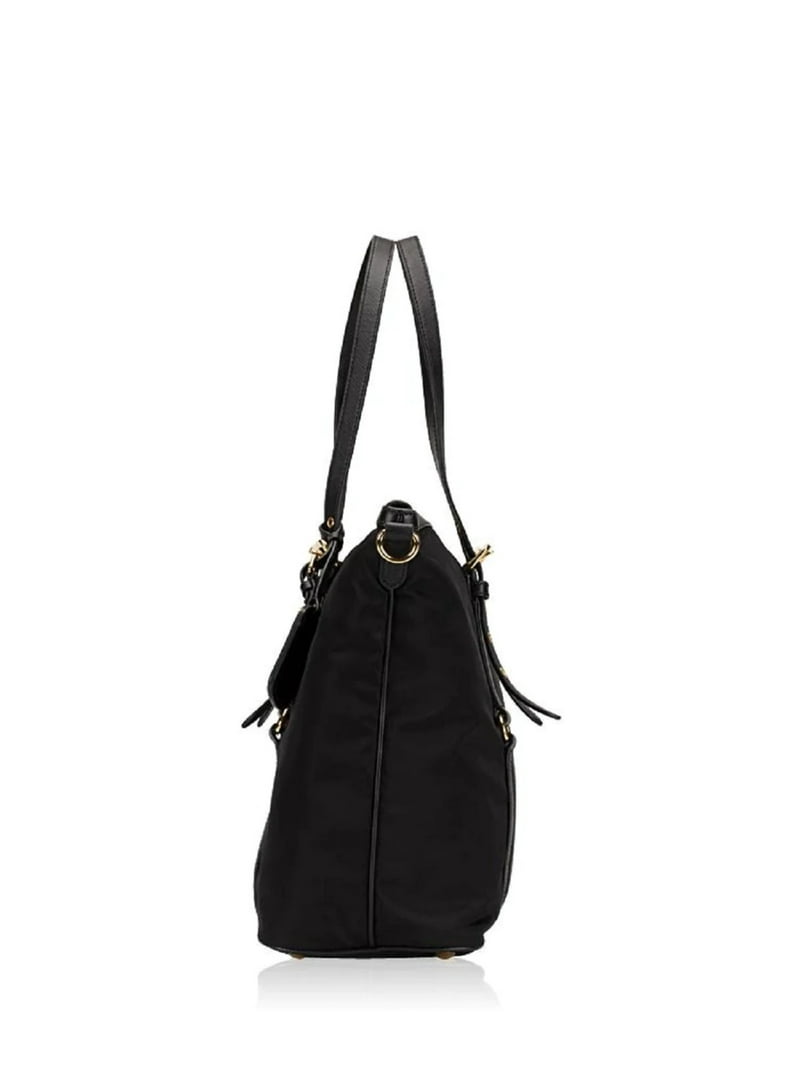 ★PRADA★ナイロン 2WAY ショルダー トートバッグ 【1BG253】 Prada Tessuto Nylon Saffiano Leather Black Top Zip Tote Bag