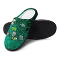 thumbnail image 4 of Invader Zim Gir Fuzzy Cotton Slippers For Mens Winter Cotton Lightweight Anti-slip Rubber Sole Slippers House Open Back Slippers Closed Toe Slippers, 4 of 9