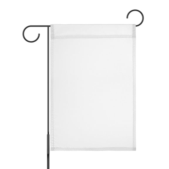 Uxcell 1-Pack Garden Flags, 18x12 Inch Polyester Rectangular Large Solid Color Blank Sublimation Flags [White]