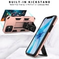 thumbnail image 5 of CoverON Apple iPhone 12 Mini Case (5.4"), KickStand Ring Loop Holder Rugged Phone Cover Magnetic Slide Stand, Rose Gold Pink, 5 of 9