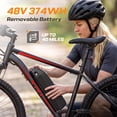 thumbnail image 3 of Vivi 26" Electric Bike, 500W Motor, 48V 7.8Ah Battery, 19.8MPH 7-Speed, Front Suspension, Dual Disc Brakes, 45 Miles Range, UL2849 Certified, 3 of 9