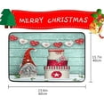 thumbnail image 2 of Christmas Gnome Door Mats Winter Heart Snowflake Bath Mat Floor Mat Indoor Outdoor Doormat Non Slip Welcome Mats Home Decor 23.6 x 15.7 inch, 2 of 6