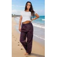 thumbnail image 4 of Up2date Fashion Women Lounge Pants, Woven Comfy Pajama Bottoms With Drawstring Sleep Pants, 4 of 4