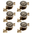 thumbnail image 1 of Tiradores redondos 2 en 1 de estilo vintage para cajones, aparador, armario, armario, tiradores para puertas, paquete de 6, bronce, 1 of 5