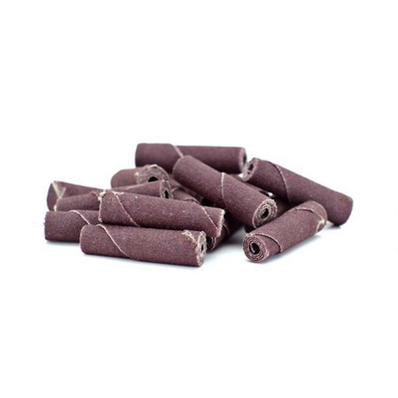 POWERHOUSE 3/8 in OD 100 Grit Straight Sandpaper Cartridge Roll 50 pc P/N 351490