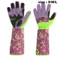thumbnail image 2 of Guantes de jardinería para mujer con estampado largo, guantes para recortar rosas resistentes a puñaladas, protección del antebrazo, 2 of 5