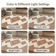 thumbnail image 7 of ODIKA Neutral Boho Interlocking Motif Covering Taupe Border Ivory Beige for Dining Room, Under Table, Office, Non-Slip Chair-Friendly Floor, 7 of 7