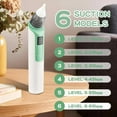 thumbnail image 2 of Nasal Aspirator for Baby Electric Nose Aspirator for Toddler Baby Nose Aspirator Adjustable 6 Levels of Suction Automatic Nose Cleaner with 2 Size Nozzles 1 Clip for Newborns and Infants (Green), 2 of 7