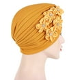 thumbnail image 5 of iHPH7 Head Wraps for Black Women Head Scarf for Cancer Patients Women Turban Head Wraps for Women Headbands for Women Pre Tied Head Scarf for Women, Yellow One Size, 5 of 7