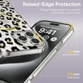 thumbnail image 5 of Magnetic Designed for iPhone 13 Pro Case Clear Compatible with MagSafe Cute Leopard Print Pattern Soft TPU Bumper Shockproof Anti-Scratch Slim Phone Cover for iPhone 13 Pro, Black, 5 of 7